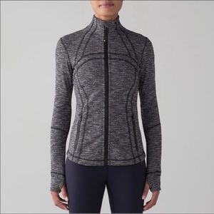 Lululemon Define Jacket Coco Pique Black Grey Sz 4